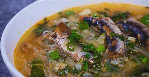 Sardines with Sotanghon and Pechay .